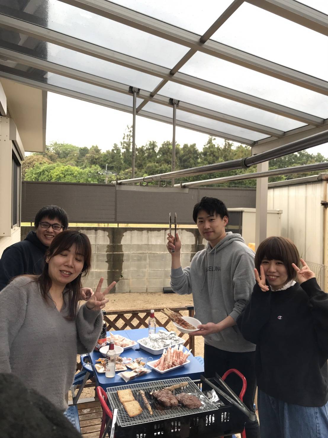 整骨院メンバーでBBQ